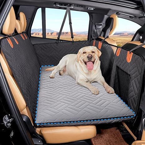 Pet Glide Back Seat Extender,Dog Seat Cover for Back Seat,Hard Bottom Car Seat Cover for Dogs,Dog Hammock for Car,Back Seat Pet Cover for Dogs