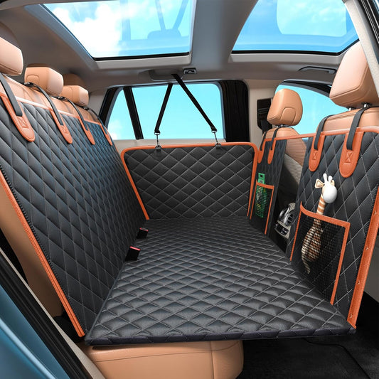 Dog Car Seat Cover for Back Seat, 7 Layer Material Sturdy Waterproof Back Seat Extender for Dogs
